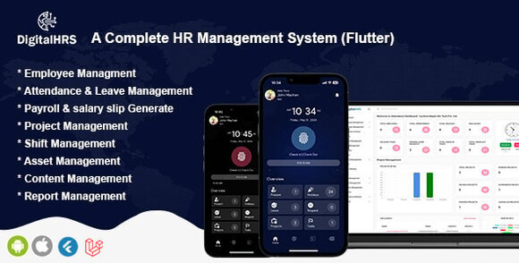 DigitalHR – 基于分支机构的多租户 HR、HRM 和 HRMS 应用程序源码-大贝源码