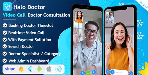 Halo Doctor v1.2.5 – 通过 WebRTC 视频通话，预约医生时间段系统源码-大贝源码