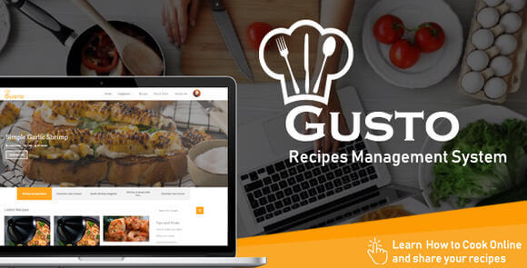 Gusto v3.6 – 食谱管理系统 PHP 源码-大贝源码