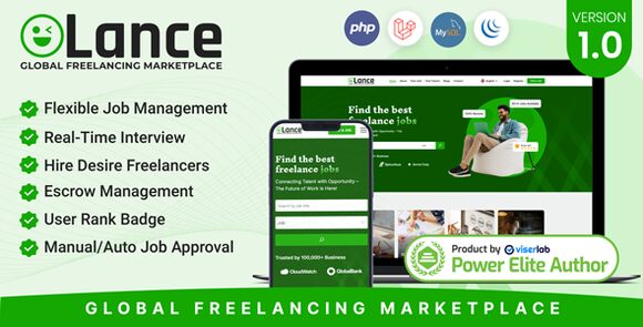 Olance v1.0 Nulled – 全国自由职业市场 PHP系统源码-大贝源码