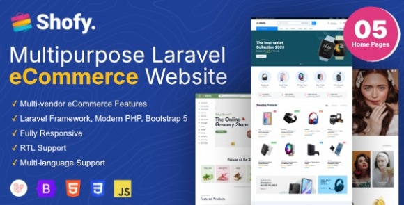 Shofy v1.3.7 Nulled – 电子商务和多供应商市场 Laravel 平台源码-大贝源码