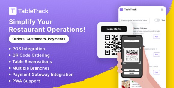 TableTrack v1.2.33 Nulled – 完整的 SaaS 餐厅管理解决方案源码-大贝源码